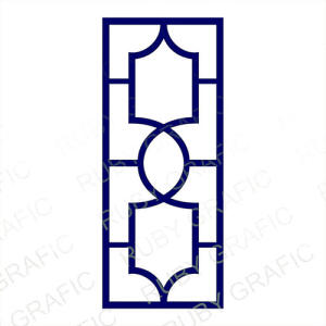 وکتور درب کابینت شیشه خور - تصویر محصول